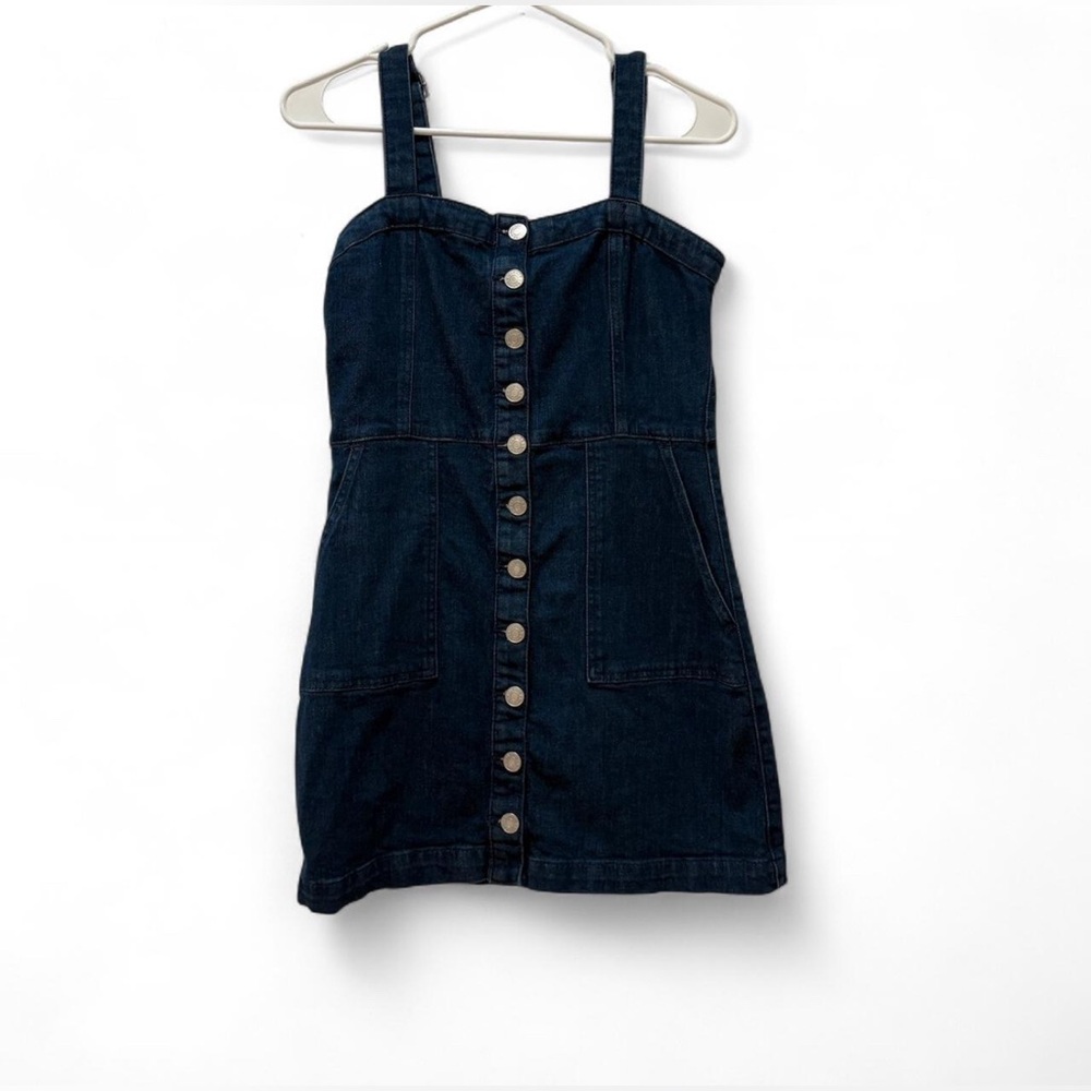 Garage Denim Button-Up Mini Dress - Size Small